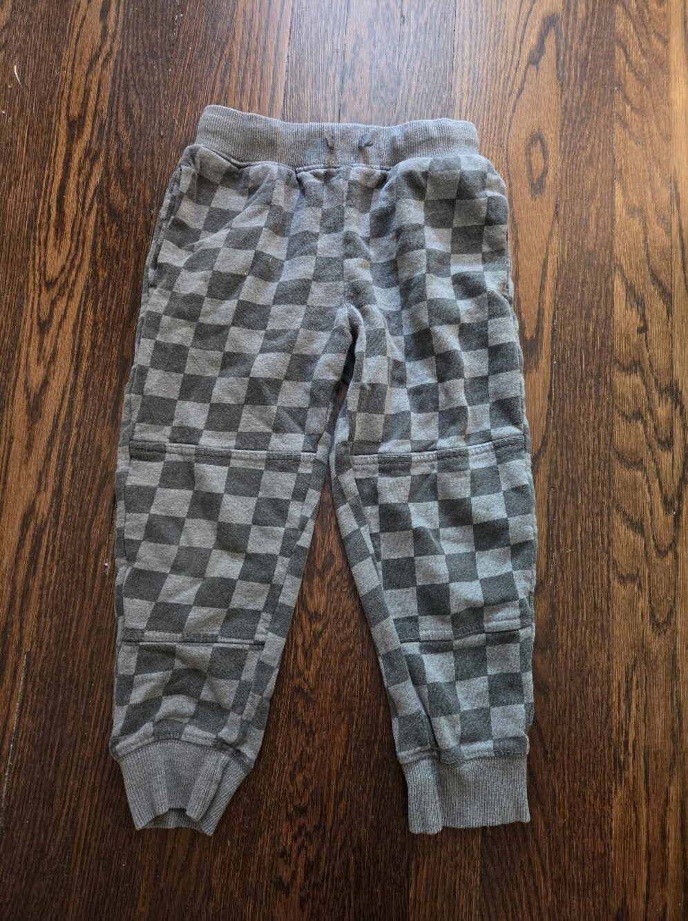 Hanna Andersson Gray/Black Checkered Jogger Pants 110cm (5T)